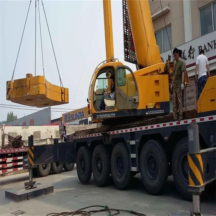 调楼镇当地吊车出租|机器吊装|75吨|工厂搬迁服务